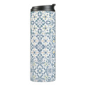 Mediterranean Tiles, Moroccan, Majolica, Azulejo Thermosbeker (Gedraaid links)