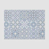 Mediterranean Tiles, Moroccan, Majolica, Azulejo Tissuepapier (Voorkant)