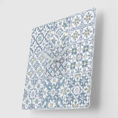 Mediterranean Tiles, Moroccan, Majolica, Azulejo Vierkante Klok (Hoek)