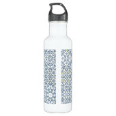 Mediterranean Tiles, Moroccan, Majolica, Azulejo Waterfles (Achterkant)