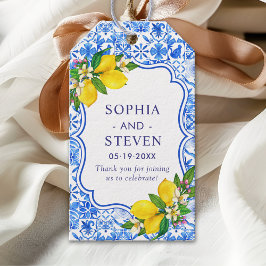 Mediterranean Tiles Summer Wedding Cadeaulabel
