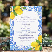 Mediterranean Tiles Summer Wedding with Lemons  Kaart