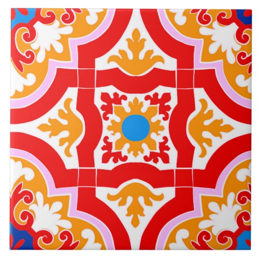 Mediterranean tiles tegeltje (Voorkant)