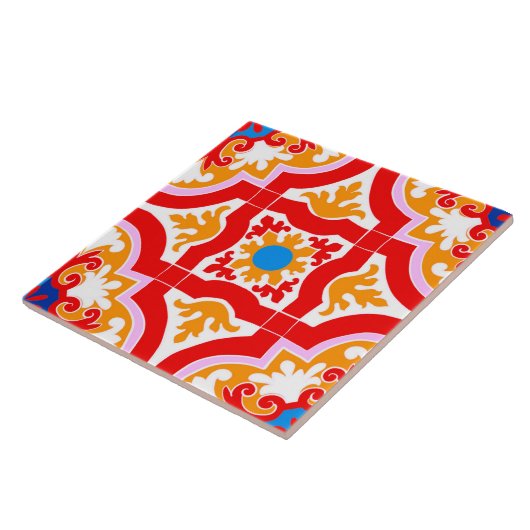 Mediterranean tiles tegeltje (Zijkant)