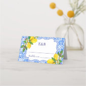 Mediterranean Tiles - Wedding with Citrus Touches Plaatskaartje (Achterkant)