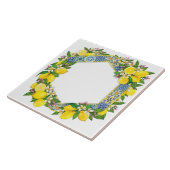 Mediterranean Traditional Pattern Ceramic Tile Tegeltje (Zijkant)