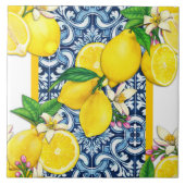 Mediterranean Traditional Pattern Tegeltje (Voorkant)