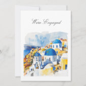 Mediterranean Verloving Announcement Kaart (Voorkant)