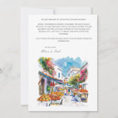 Mediterranean Verloving Announcement Kaart (Achterkant)