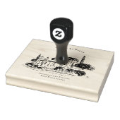 Mediterranean Villa Illustration Branding Rubberstempel (Stempel)