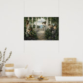 Mediterranean Vineyard Grape Harvest Poster (Keuken)