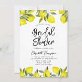 Mediterranean Yellow Lemon Bridal shower Kaart (Voorkant)