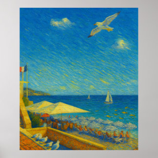 #MediterraneanArt #Cityscape #UrbanArt #TravelPost Poster