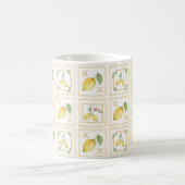 Mediterrenean Citrus Lemon pattern Koffiemok (Center)