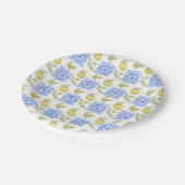 Mediterrenean Citrus Lemon pattern Papieren Bordje (Gekanteld)