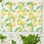 Mediterrenean Citrus Lemon pattern Theedoek (Gevouwen)