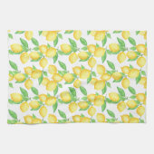 Mediterrenean Citrus Lemon pattern Theedoek (Horizontaal)