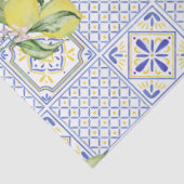 Mediterrenean Citrus Lemon pattern Tissuepapier (Detail)