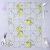 Mediterrenean Citrus Lemon pattern Tissuepapier (Craft)