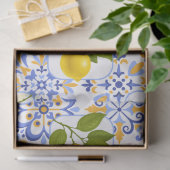 Mediterrenean Citrus Lemon pattern Tissuepapier (Geschenk)