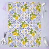 Mediterrenean Citrus Lemon pattern Tissuepapier (Craft)