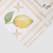Mediterrenean Citrus Lemon pattern Tissuepapier (Detail)