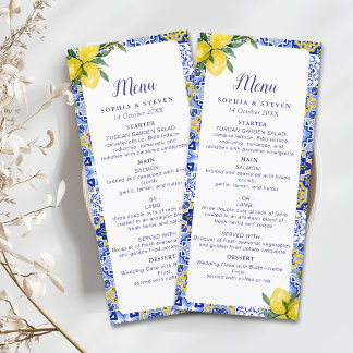  Meditterranean Style Wedding with italian tiles Programmakaart