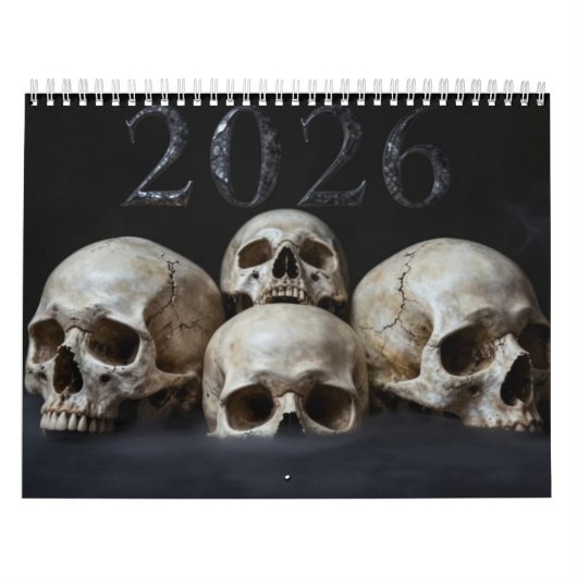 Medium 2026 Skull Art Calendar Kalender (Hoes)