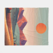 Medium 50 x 60 inch op vlootsbank fleece deken (Voorkant (Horizontaal))