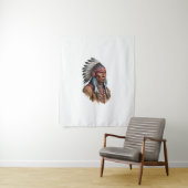 Medium (50 "x 60") Tapestry - Indianen Wandkleed (In situ)