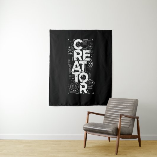 Medium (50" x 60") Tapijt Wandkleed (In situ)
