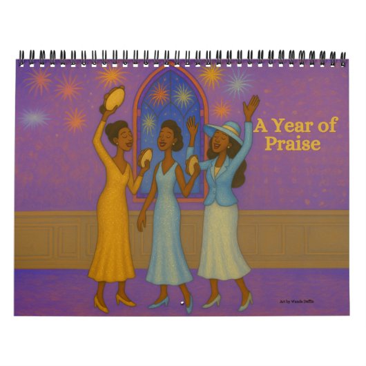Medium African American Praise Calendar Kalender (Hoes)
