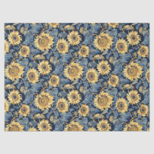 Medium Art Nouveau Zonnebloemen – 10 lb, 17 "x23" Tissuepapier