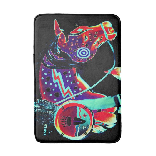 Medium Badmat met "Painted Pony" Ontwerp (Voorkant Verticaal)