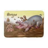 Medium badmat Muddy Hippos (Voorkant)