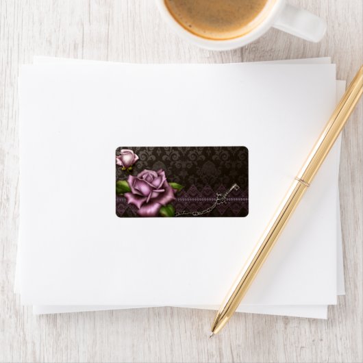 Medium barok Roos Apothecair label (Insitu)