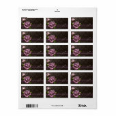 Medium barok Roos Apothecair label (Full Sheet)