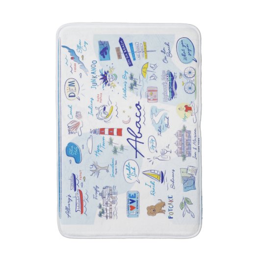 Medium Bath Mat - "The ABC's of Hope Town" (Voorkant Verticaal)