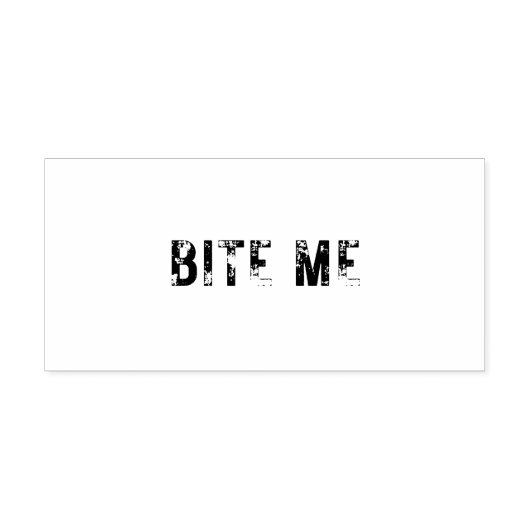 Medium BITE ME Rubber Stamp Rubberstempel (Afrduk)