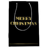 Medium Black Art Deco-kerstcadeaus Cadeauzakje (Voorkant)