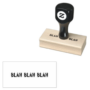 Medium BLAH BLAH Rubber Stamp Rubberstempel