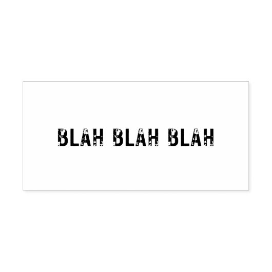 Medium BLAH BLAH Rubber Stamp Rubberstempel (Afrduk)