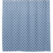 MEDIUM BLAUW MET KLEINE BRUINE HARTJES DOUCHEGORDIJN (Voorkant)