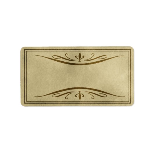 Medium bloeiende apotheker label (Voorkant)