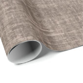 Medium Brown Linen Cadeaupapier (Rol Hoek)