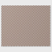 Medium-bruin en witcheques ompakken papier (Vlak)