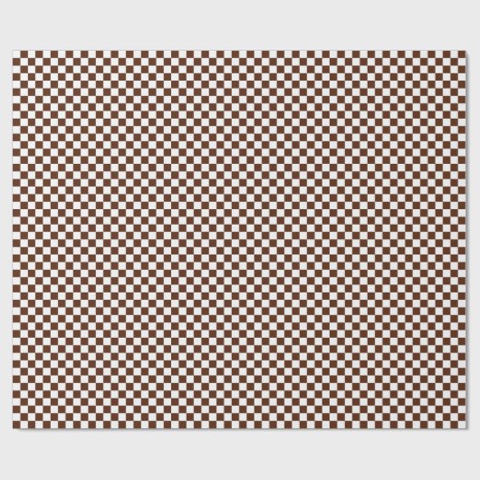 Medium-bruin en witcheques ompakken papier (Vlak)