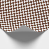 Medium-bruin en witcheques ompakken papier (Hoek)