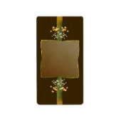 Medium bruin Posies Apothecary Label (Voorkant)