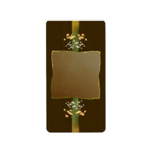 Medium bruin Posies Apothecary Label